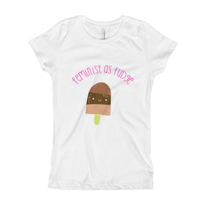 Kids "Feminist As Fudge" Girl's T-Shirt