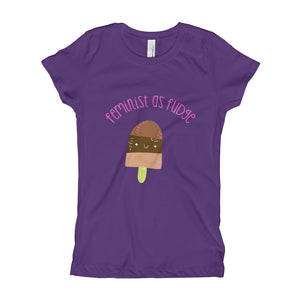 Kids "Feminist As Fudge" Girl's T-Shirt